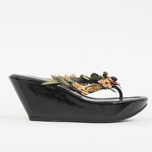 RARE PRADA Floral Wedges💐